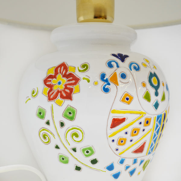 Gall&Zick Lampe aromatique en céramique peinte à la main - 2 fleurs