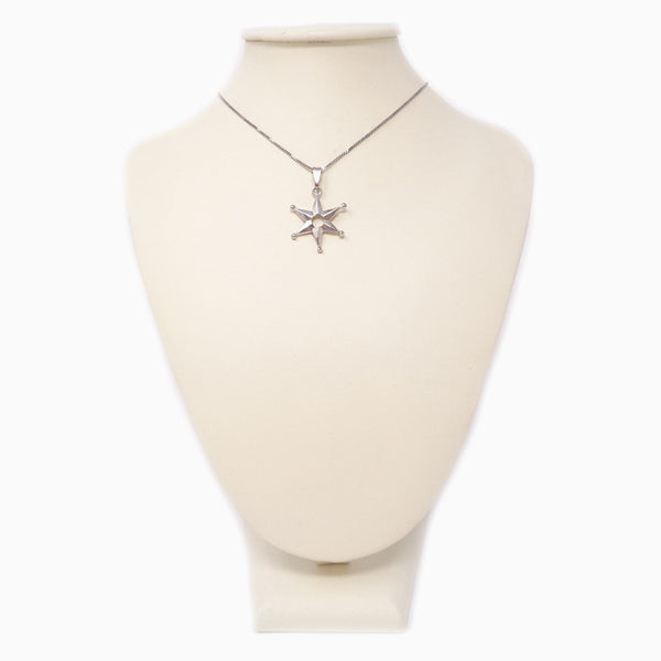 Collana con luna e stella in oro: gioielli celestiali minimalisti in argento sterling - Italia