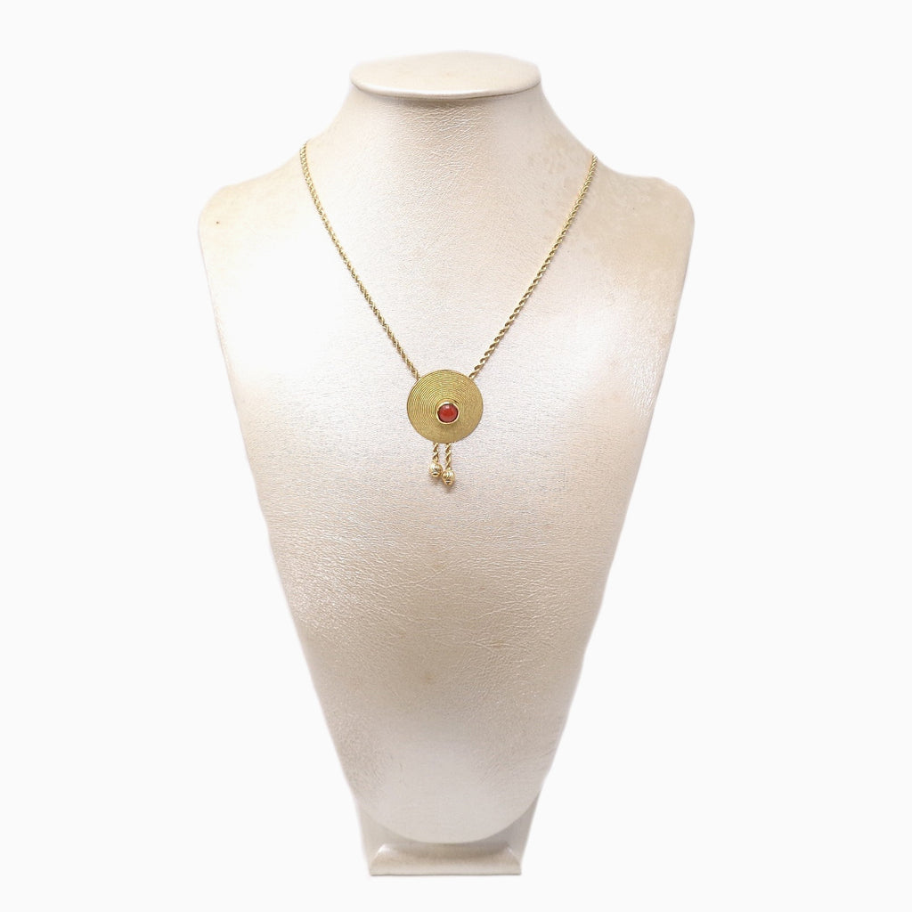 Collana corbula sarda con corallo