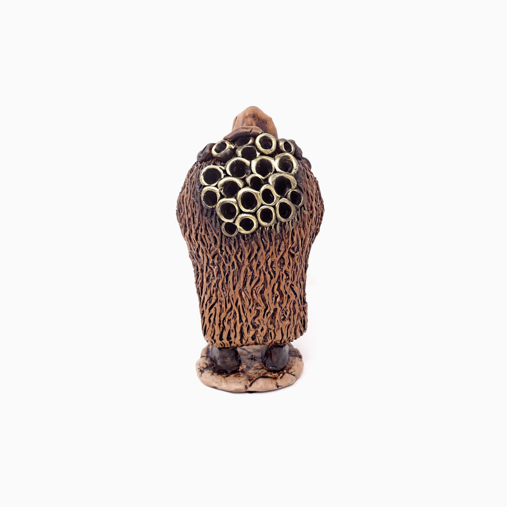 Mamuthone sardo statua in ceramica