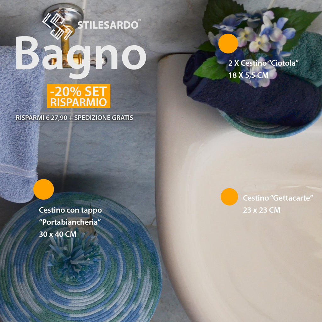 set arredamento bagno stilesardo censtini Sardegna