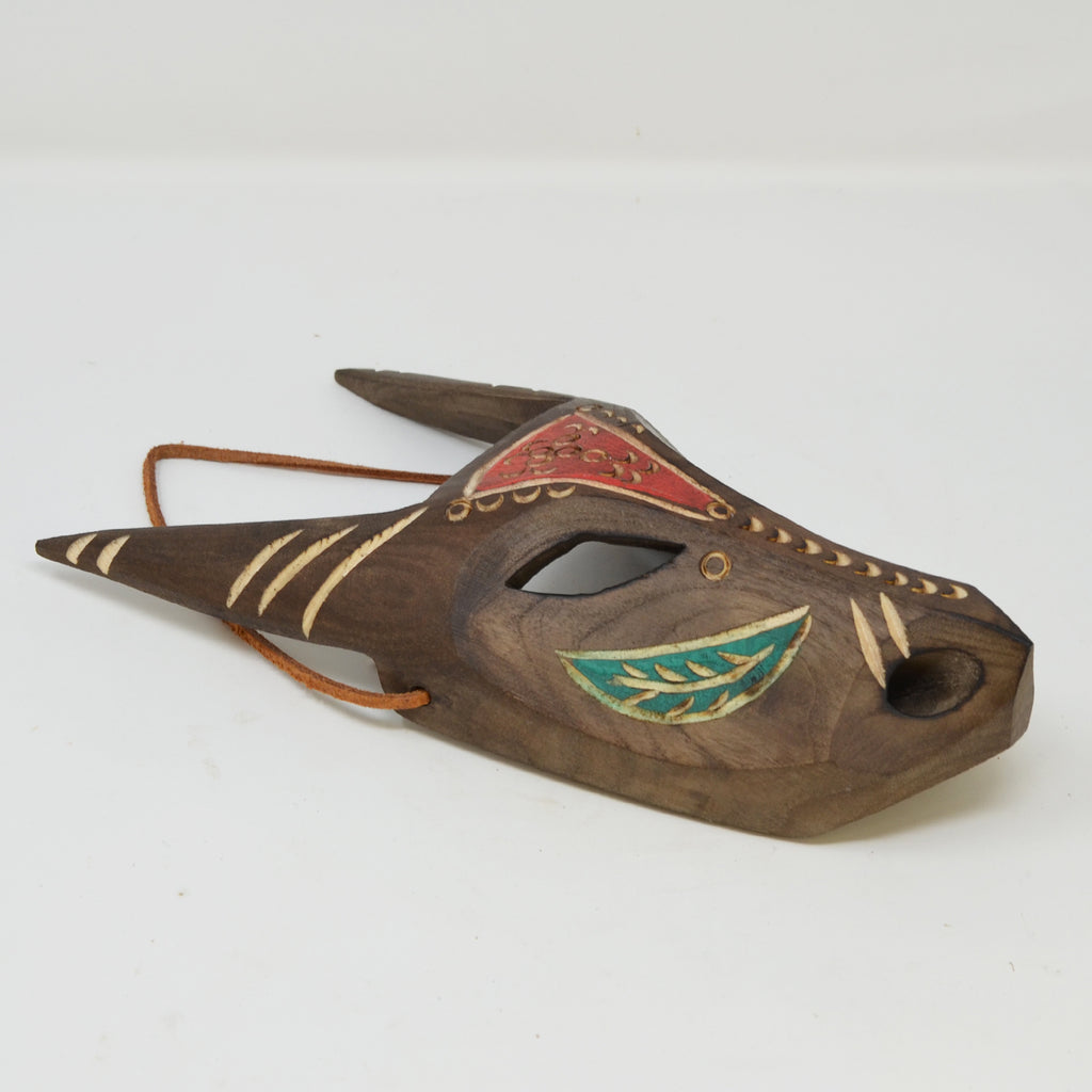 Maschera in legno Boes