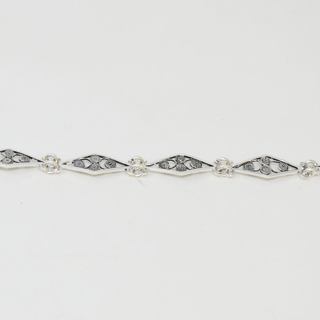 Bracciale In Filigrana Motivo "Rombo"