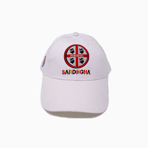 Cappellino Sardegna 4 mori ricamato