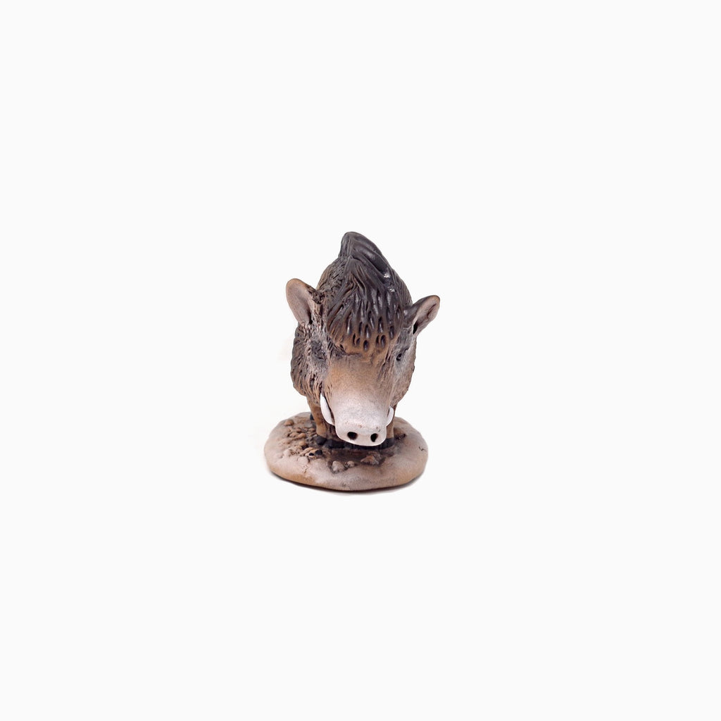 Cinghiale in ceramica fatto a mano in Sardegna