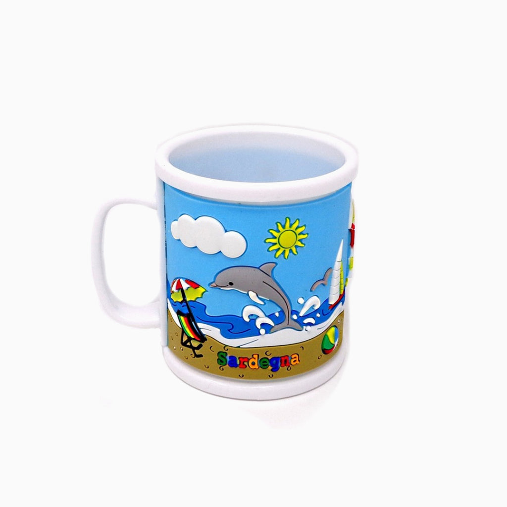 Tazza Sardegna in plastica Delfino