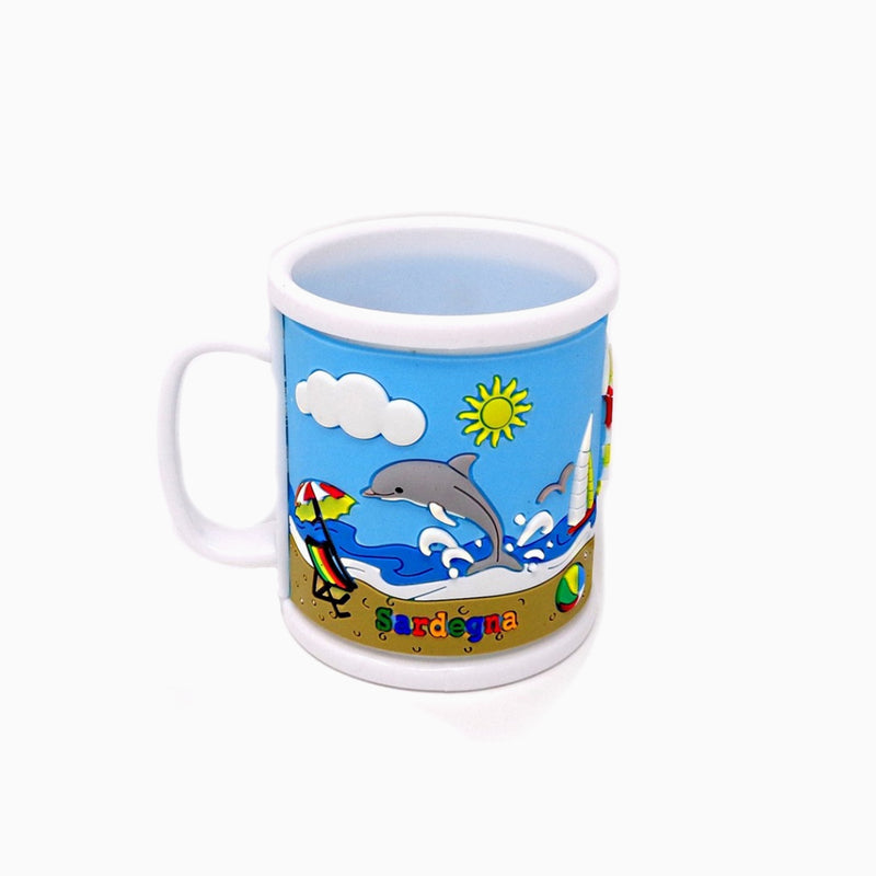 Tazza Sardegna in plastica Delfino
